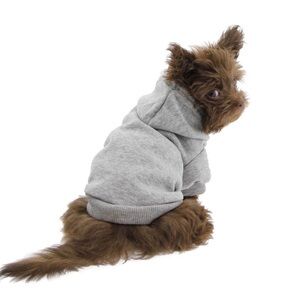 Dog or cat grey hoodie, brand new, size M